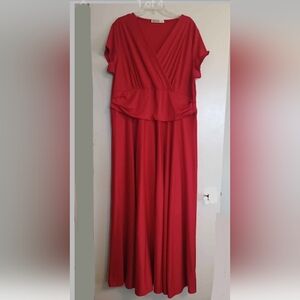 Chic Red Maxi Dress